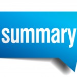 Summary Blue 3D Realistic Paper Speech Bubble summary blue 3d realistic paper speech bubble